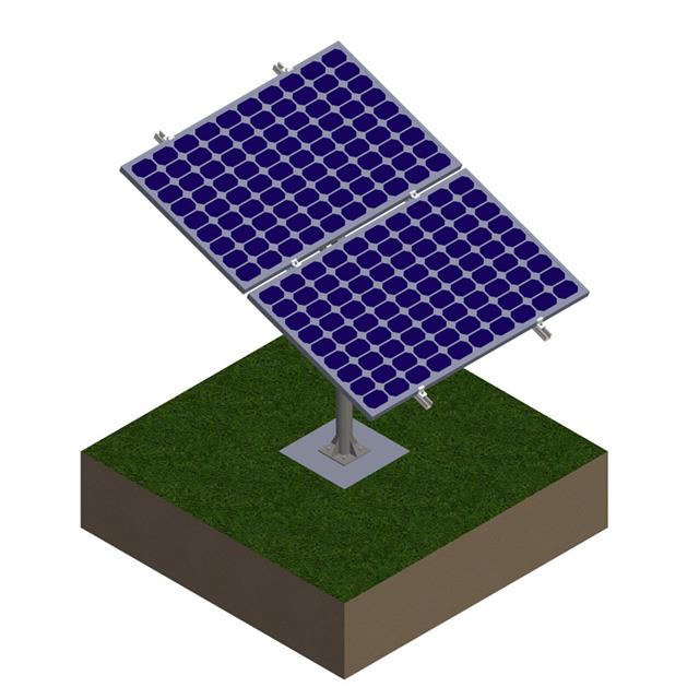 solar ground pole stand